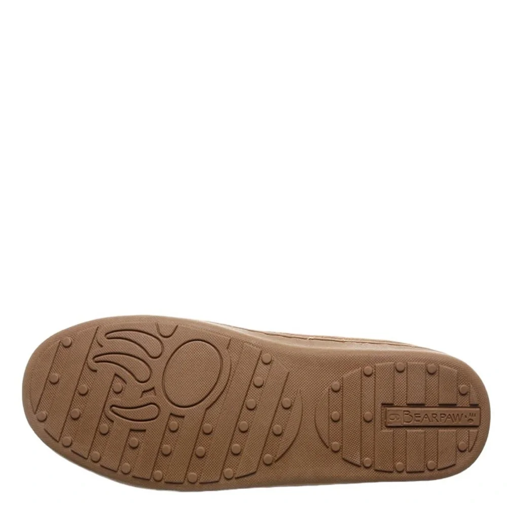 BEARPAW Moc II Wide Hickory Suede Slip On w Sheepskin Lining & Thick Comfy Sole - Picture 6 of 7